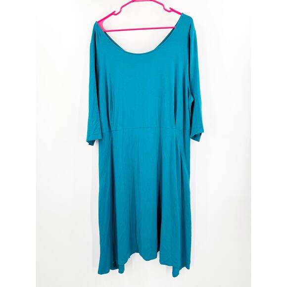 Eileen Fisher Dresses & Skirts - EILEEN FISHER WOMAN Dress Size 3X NEW Plus Curvy NWOT System Viscose Jersey Teal